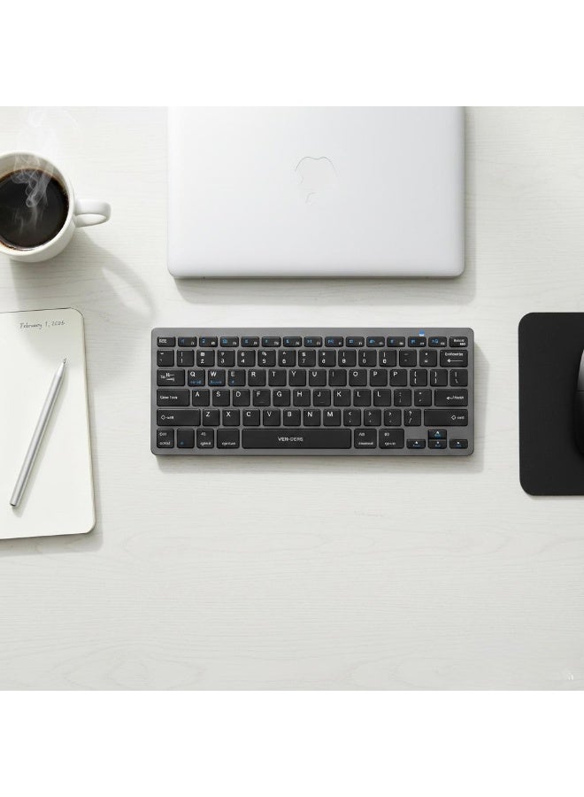 فين ديونز لوحة مفاتيح بلوتوث لاسلكية VEN-DENS VD-KB003 للهواتف الذكية والأجهزة اللوحية وأجهزة الكمبيوتر المحمولة - Image 2